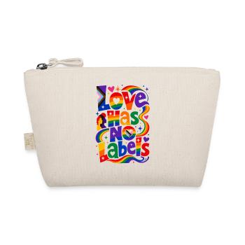 Love Has No Labels Saying for Gays & Lesbians - Organic Pouch - nature - Front