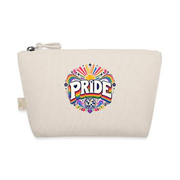 Pride Rainbow Disco CSD Saying Outfit - Organic Pouch - nature - Front