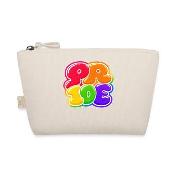 Pride Bubble Rainbow CSD Shirt Sticker - Organic Pouch - nature - Front