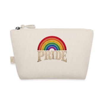 Pride Rainbow Gift for LGBTQ Community - Organic Pouch - nature - Front