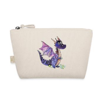 Purple Dragon Crystal Design - Organic Pouch - nature - Front