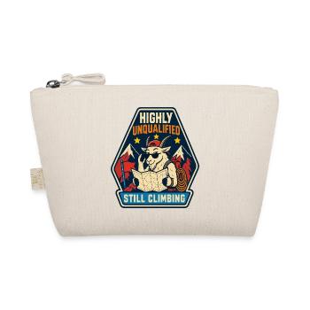 Highly Unqualified Still Climbing Goat - Organic Pouch - nature - Front