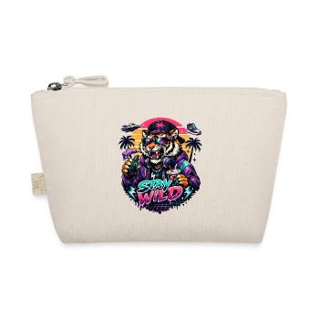 Tiger DJ Stay Wild Neon - Organic Pouch - nature - Front