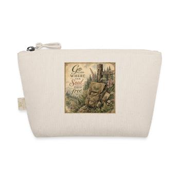 Hiking Backpack Retro Mural Nature Decoration Poster - Organic Pouch - nature - Front