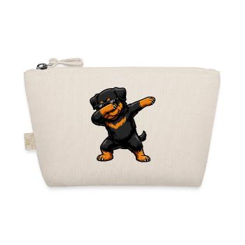 Dabbing Rottweiler in Comic Style - Organic Pouch - nature - Front