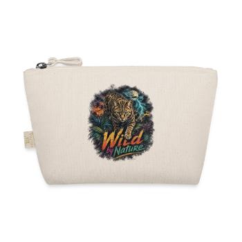 Tropical Bengal Cat with Lightning - Organic Pouch - nature - Front
