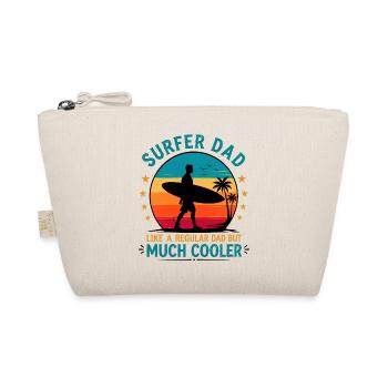 Funny Surfing Dad Birthday Gift for Surfer - Organic Pouch - nature - Front