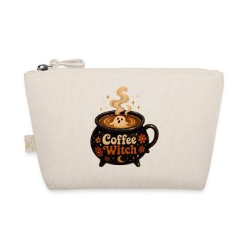 Coffee Witch Cauldron T-Shirt Coffee Ghost - Organic Pouch - nature - Front
