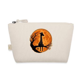 Giraffe with Full Moon Classic Halloween T-Shirt - Organic Pouch - nature - Front