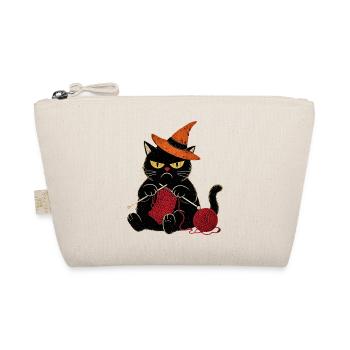 Halloween grumpy  Katze für Katzenliebhaber - Organic Pouch - nature - Front
