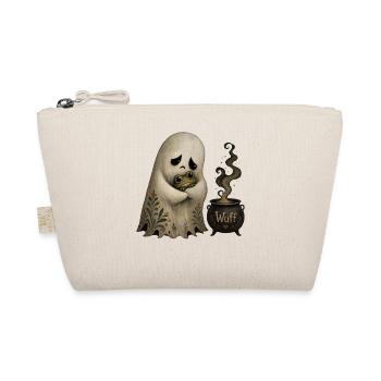Süßer Geist Halloween Vintage T-Shirt Motiv - Bio-Täschchen - Natur - Vorne