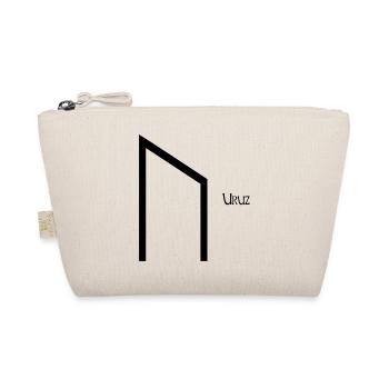 Rune Uruz nommée Black – Viking Futhark - Trousse biologique - nature - Devant
