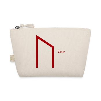 Uruz rune named Red – Viking Futhark Norse - Organic Pouch - nature - Front