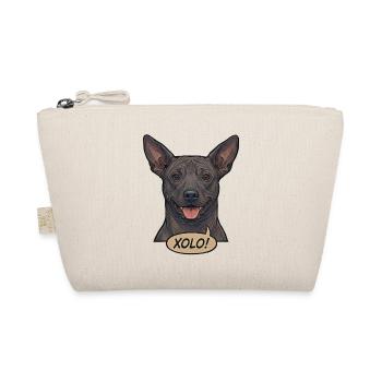 Xoloitzcuintli Dog Retro Vintage Comic Design - Organic Pouch - nature - Front