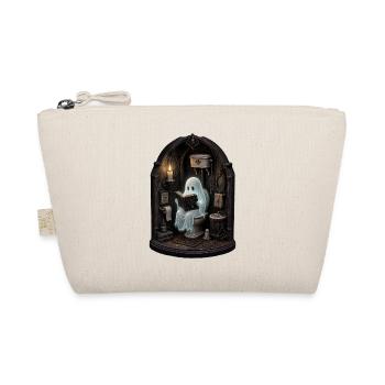 Ghost On Toilet T-Shirt Halloween Book - Organic Pouch - nature - Front