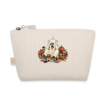 Halloween Ghost Coffee Pillow for Morning Grouches - Organic Pouch - nature - Front