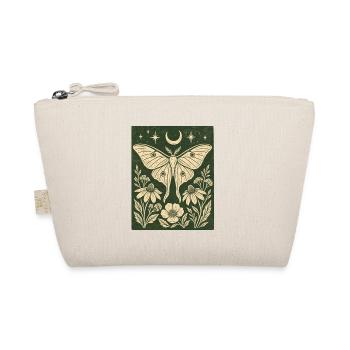 Mystic Butterfly Moon Flowers Vintage Nature - Organic Pouch - nature - Front