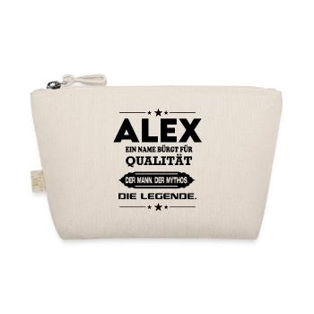 Alex Die Legende Name Mann Mythos Sprüche - Bio-Täschchen - Natur - Vorne