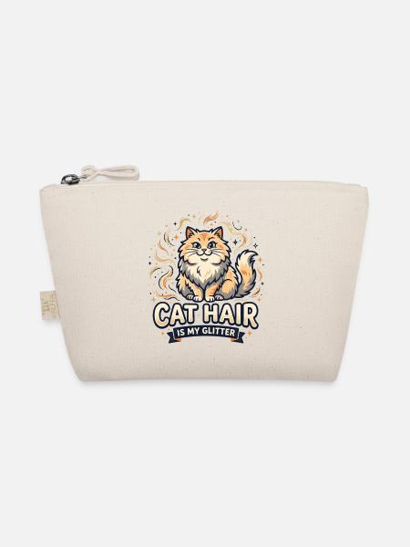 Katzenhaar-Glitzer - Bio-Täschchen - Natur