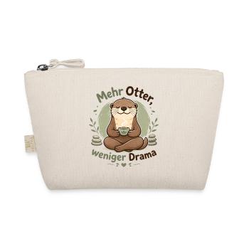 Mehr Otter weniger Drama – Yoga Otter mit Tee - Bio-Täschchen - Natur - Vorne