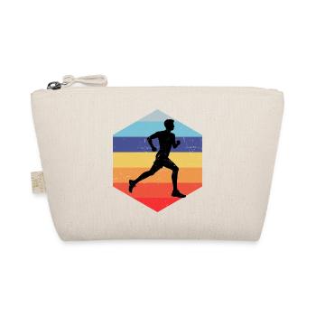 Geschenkidee für einen Running mit Running - Bio-Täschchen - Natur - Vorne