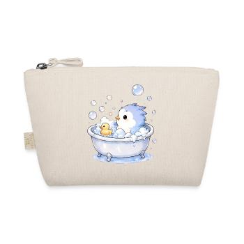 Pieps badet - Bio-Täschchen - Natur - Vorne
