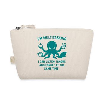 Multitasking Tintenfisch Humor - Bio-Täschchen - Natur - Vorne