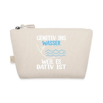 Genitiv Dativ Grammatik Deutsch Lustiger Spruch - Bio-Täschchen - Natur - Vorne