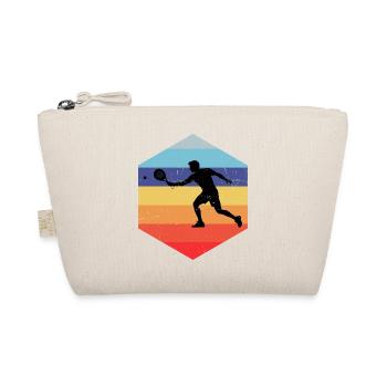 Geschenkidee für den Doppelspieler mit Racketsport - Bio-Täschchen - Natur - Vorne