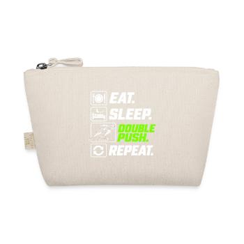 Eat Sleep Double Push Repeat Skate - Bio-Täschchen - Natur - Vorne