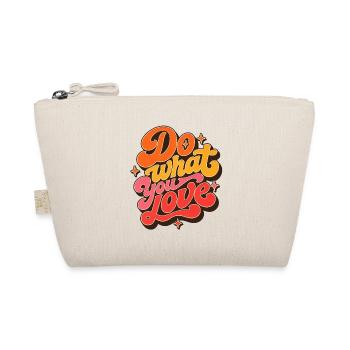 Do What You Love Tu Was Du Liebst Retro Vintage - Bio-Täschchen - Natur - Vorne