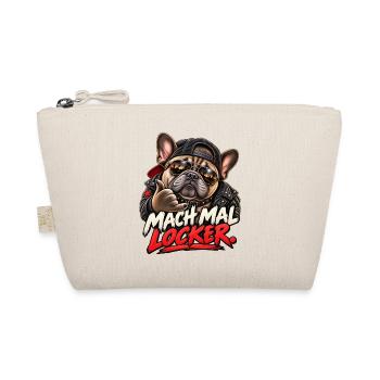 Mach mal locker – Coole Bulldogge - Bio-Täschchen - Natur - Vorne