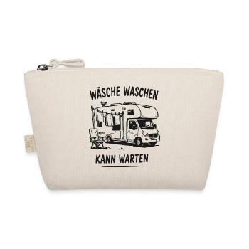 Wäsche Waschen Kann Warten – Wohnmobil - Bio-Täschchen - Natur - Vorne