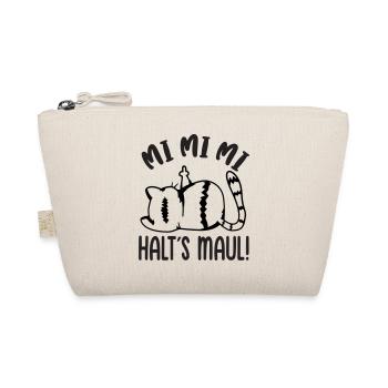 Mi Mi Mi Halt's Maul freche böse Katze - Bio-Täschchen - Natur - Vorne