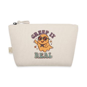 Retro Ghost Creep It Real Cool Halloween - Bio-Täschchen - Natur - Vorne