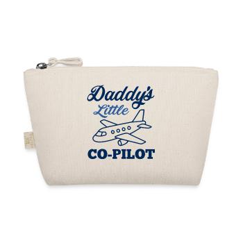 Papas kleiner Co-Pilot – Flugzeug - Bio-Täschchen - Natur - Vorne