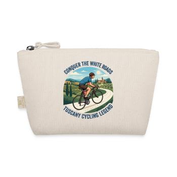 Conquer The White Roads Vintage-Radsportplakat - Bio-Täschchen - Natur - Vorne