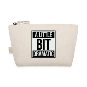 A Little Bit Dramatic Drama Queen Spruch Logo Text - Bio-Täschchen - Natur - Vorne