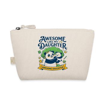Awesome Like My Daughter Family Slogan - Bio-Täschchen - Natur - Vorne