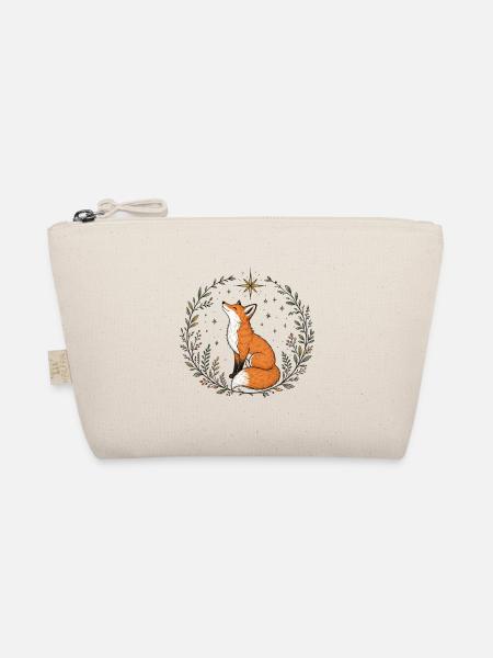Fuchs Krafttier Natur - Bio-Täschchen - Natur