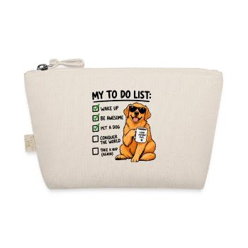 Golden Retriever To Do List – Lustiger Hund Kaffee - Bio-Täschchen - Natur - Vorne