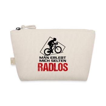 Radlos Fahrradfahrer Fahrradfahrerin Sprüche - Bio-Täschchen - Natur - Vorne