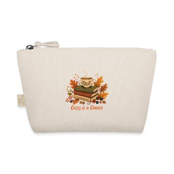 Bücherstapel  Tasse Herbst Design - Bio-Täschchen - Natur - Vorne