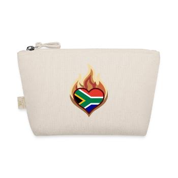 Southafrica Heart on Fire - Bio-Täschchen - Natur - Vorne