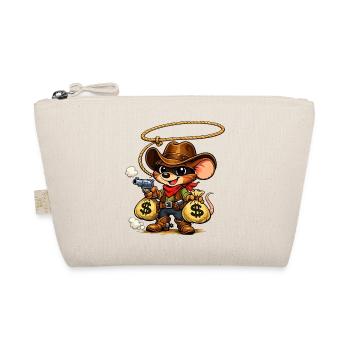 Cowboy-Maus-Beute-Greifer - Bio-Täschchen - Natur - Vorne