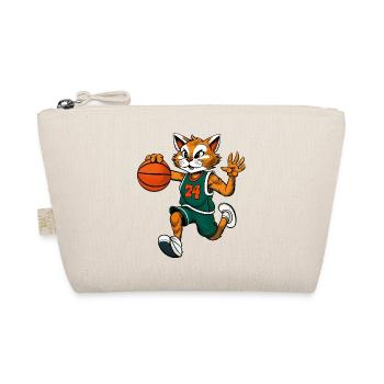 Katzen Basketball - Bio-Täschchen - Natur - Vorne