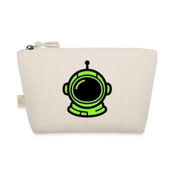 Astronauten Helm Neon Icon - Bio-Täschchen - Natur - Vorne