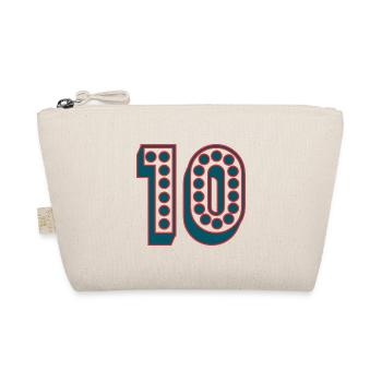 10. 10 YEARS. 10th ANNIVERSARY. 10 YEAR ANNIVERSARY. - Organic Pouch - nature - Front