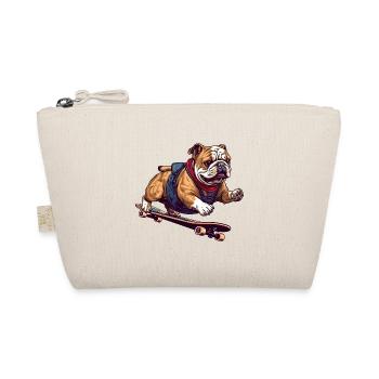 Cool Bulldog Skateboarder en action - Trousse biologique - nature - Devant