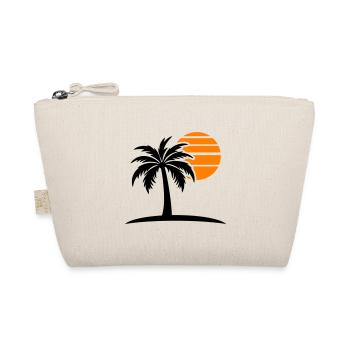 Palm Tree Sun Island - Organic Pouch - nature - Front